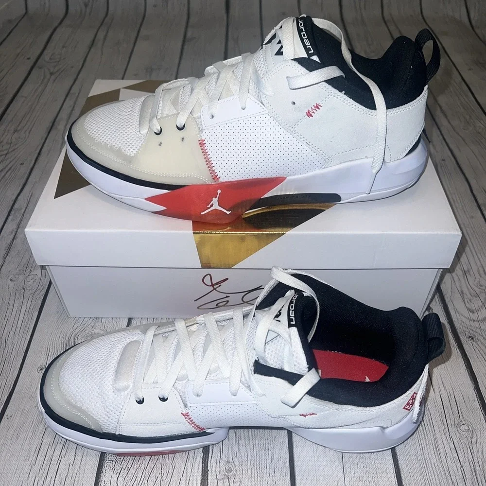 Nike Jordan One Take 5 - FD2335-106 - White/University Red - Blsck Men Size 13